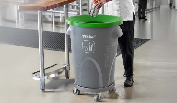 Round Bin 80 Slopping Lid with Dolly